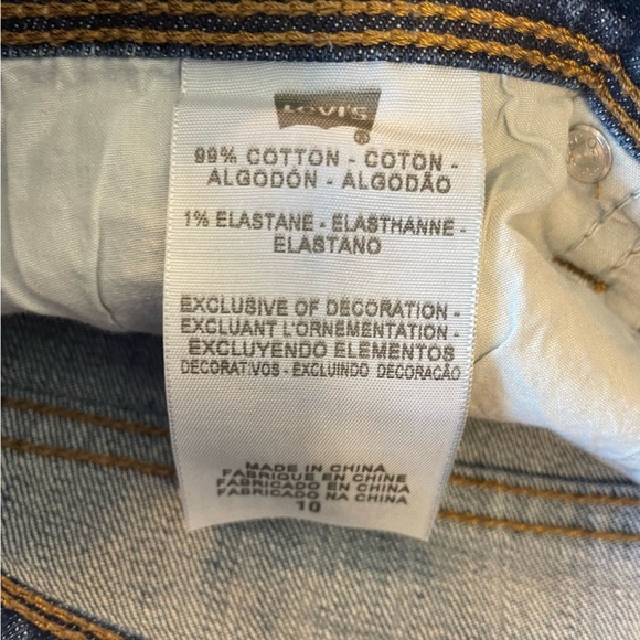 Levi’s Denim Jean Skirt Accented Pockets Size 10 - Picture 7 of 8